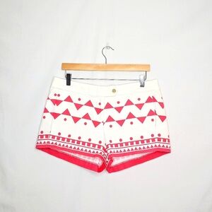 J. Crew shorts. White/coral Size 10